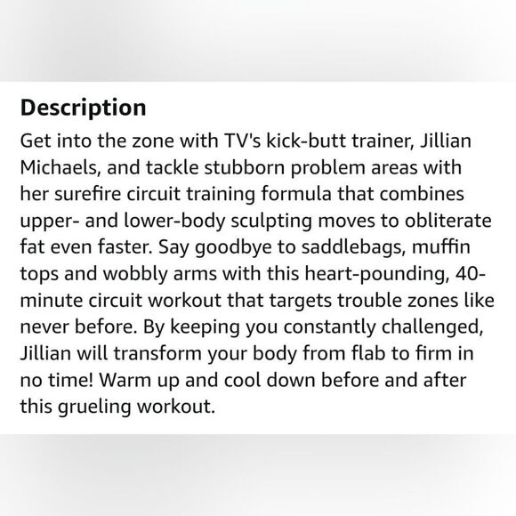 Brand‎ New Jillian Michaels No More Trouble Zones Workout DVD - Picture 2 of 5